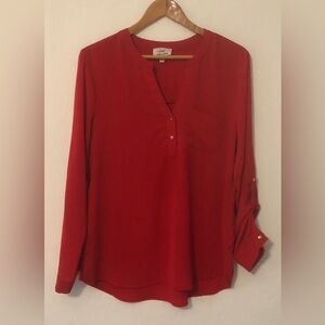 Chic Scarlet Blouse for Women